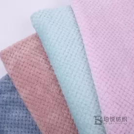 Flannel jacquard fabric