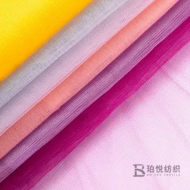 Hot selling various colors 100%Polyester glows Hexagonal net glitter Tulle mesh Fabric